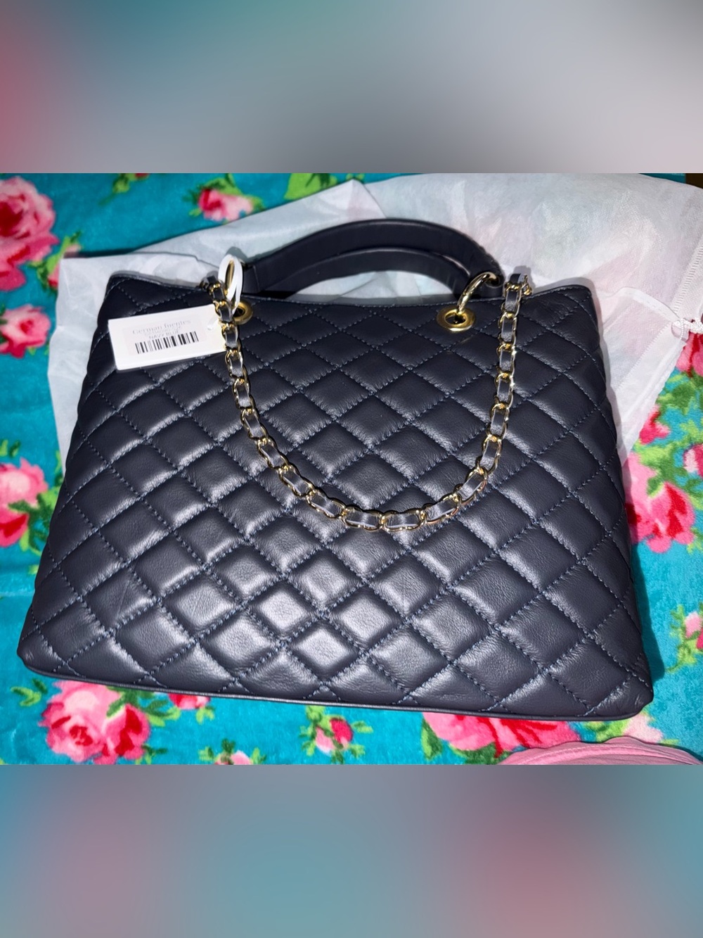 Genuine leather made in Italy German Fuentes handbag